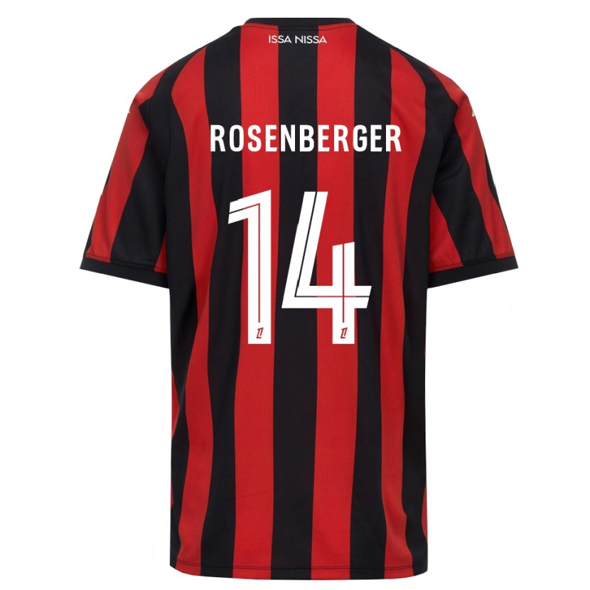 Danxen Damen Léa Rosenberger #14 Rot Schwarz Weiß Heimtrikot Trikot 2026/27 T-Shirt Schweiz