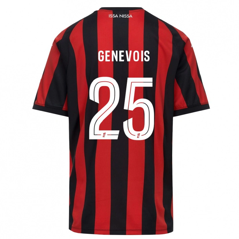 Danxen Damen Romain Genevois #25 Rot Schwarz Weiß Heimtrikot Trikot 2026/27 T-Shirt Schweiz
