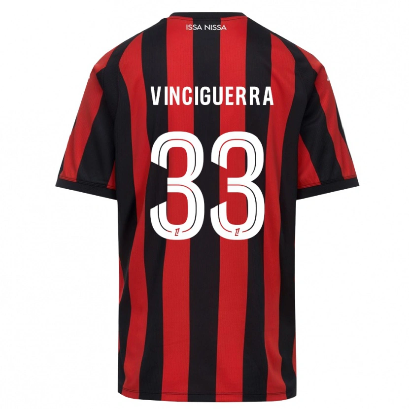 Danxen Damen Pauline Vinciguerra #33 Rot Schwarz Weiß Heimtrikot Trikot 2026/27 T-Shirt Schweiz