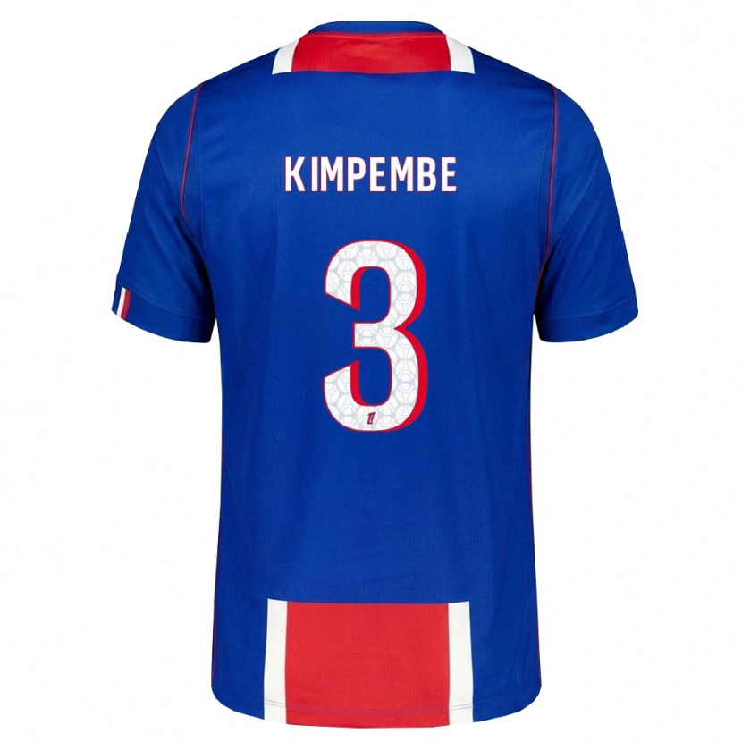 Danxen Damen Presnel Kimpembe #3 Rot Weiß Blau Heimtrikot Trikot 2026/27 T-Shirt Schweiz