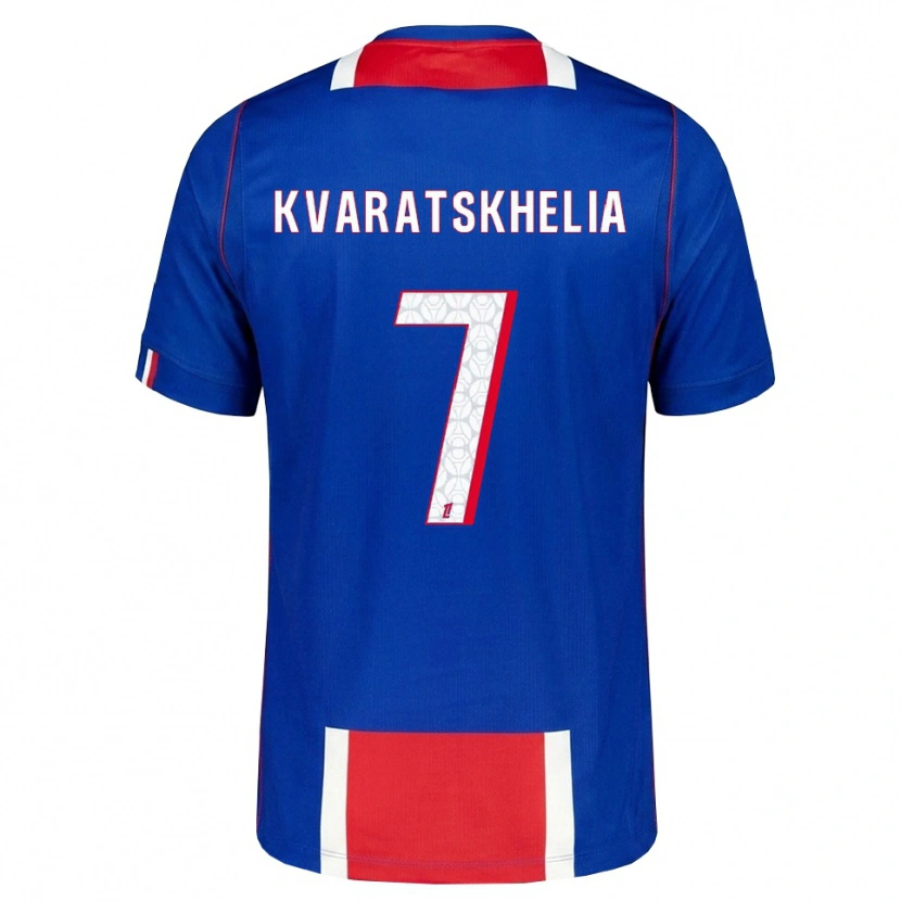 Danxen Damen Khvicha Kvaratskhelia #7 Rot Weiß Blau Heimtrikot Trikot 2026/27 T-Shirt Schweiz