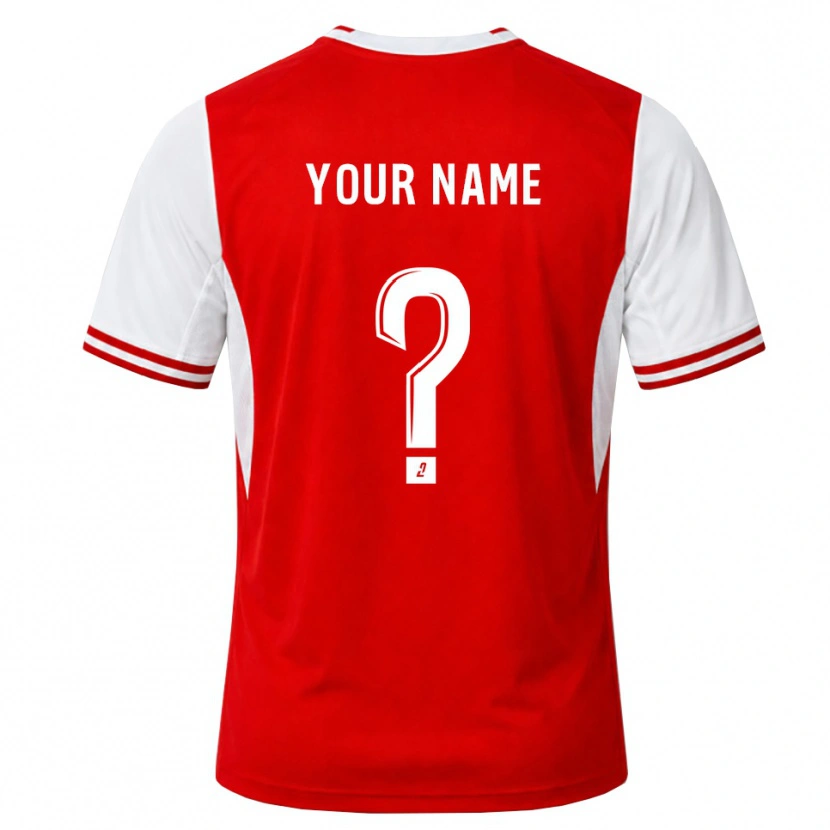 Danxen Damen Ihren Namen #0 Rot Weiß Heimtrikot Trikot 2026/27 T-Shirt Schweiz