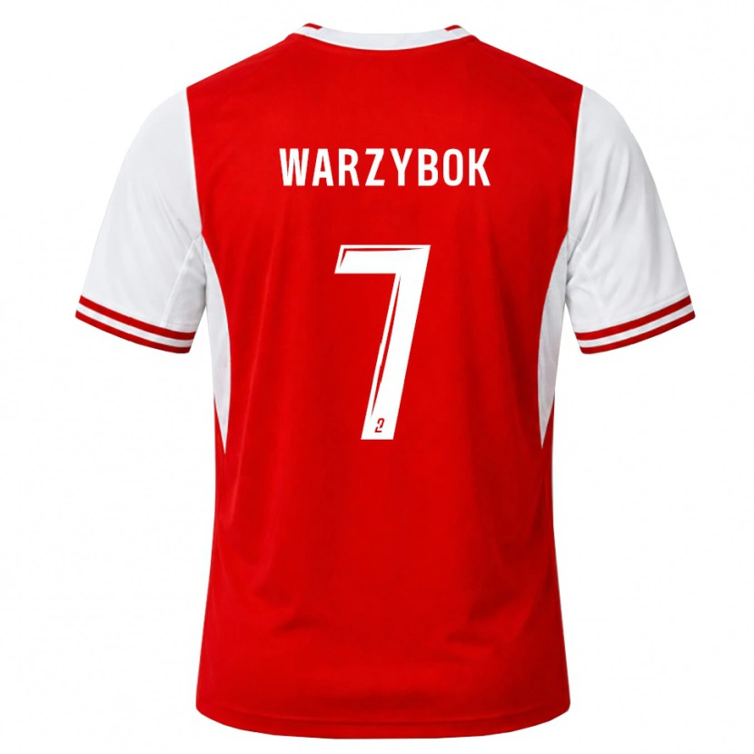 Danxen Damen Olivier Warzybok #7 Rot Weiß Heimtrikot Trikot 2026/27 T-Shirt Schweiz