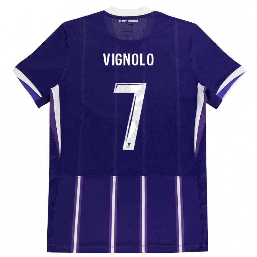 Danxen Damen Julián Vignolo #7 Lila Weiß Heimtrikot Trikot 2026/27 T-Shirt Schweiz