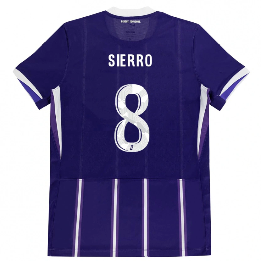 Danxen Damen Vincent Sierro #8 Lila Weiß Heimtrikot Trikot 2026/27 T-Shirt Schweiz