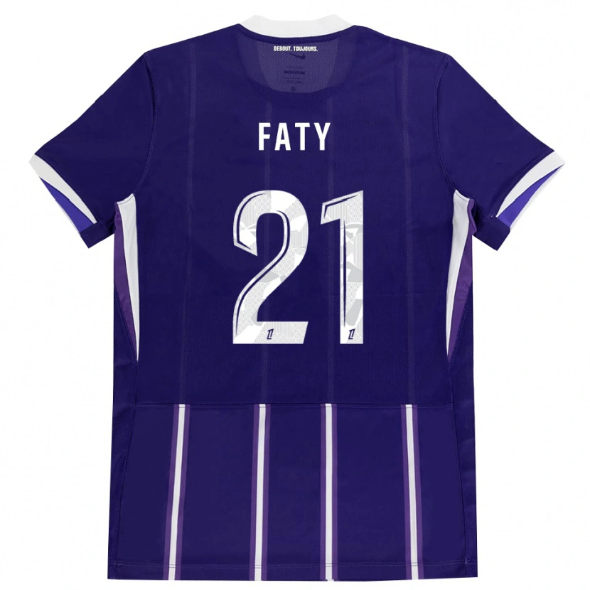 Danxen Damen Enzo Faty #21 Lila Weiß Heimtrikot Trikot 2026/27 T-Shirt Schweiz