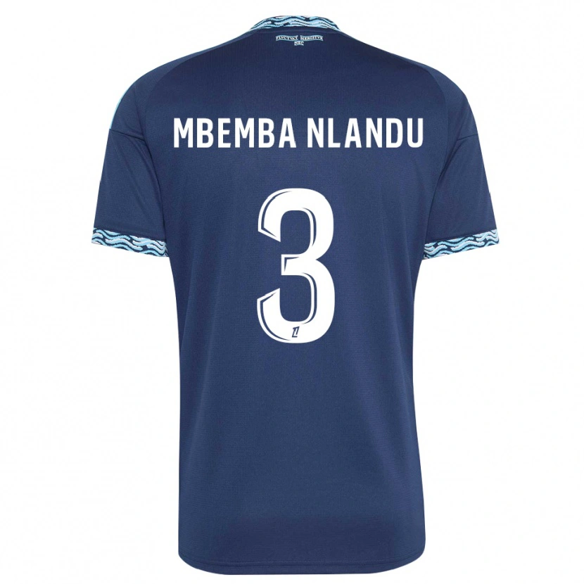 Danxen Damen Emmanuel Mbemba #3 Stahlblau Weiß Heimtrikot Trikot 2026/27 T-Shirt Schweiz