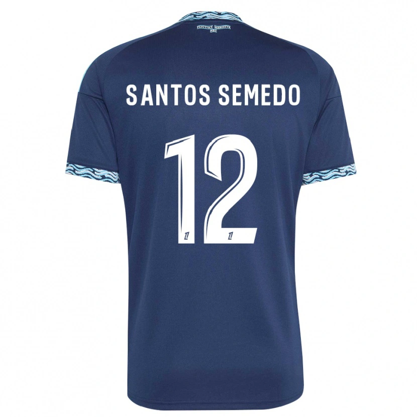 Danxen Damen Ilyes Dos Santos Semedo #12 Stahlblau Weiß Heimtrikot Trikot 2026/27 T-Shirt Schweiz