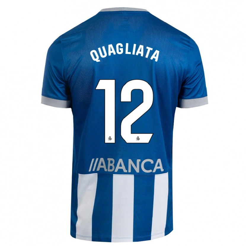 Danxen Damen Giacomo Quagliata #12 Blau Grau Weiß Heimtrikot Trikot 2026/27 T-Shirt Schweiz