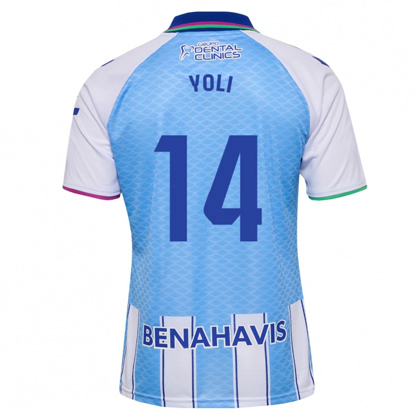 Danxen Damen Yolanda Peche Jaaskelainen #14 Tief Himmelblau Weiß Heimtrikot Trikot 2026/27 T-Shirt Schweiz