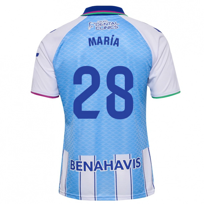 Danxen Damen María Albacete Pato #28 Tief Himmelblau Weiß Heimtrikot Trikot 2026/27 T-Shirt Schweiz