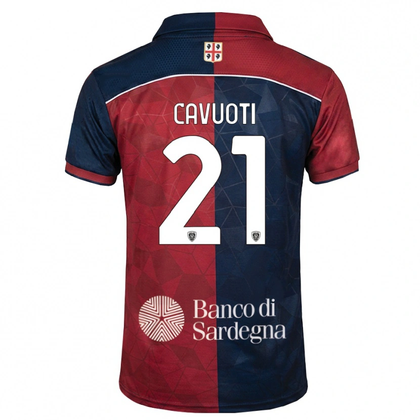 Danxen Damen Nicolò Cavuoti #21 Burgund Rot Königsblau Heimtrikot Trikot 2026/27 T-Shirt Schweiz