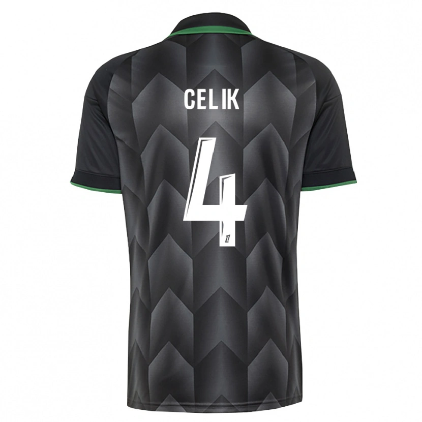 Danxen Damen Nidal Celik #4 Schwarzgrün Auswärtstrikot Trikot 2026/27 T-Shirt Schweiz