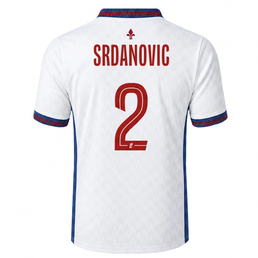 Danxen Damen Loun Srdanovic #2 Rot Weiß Blau Auswärtstrikot Trikot 2026/27 T-Shirt Schweiz
