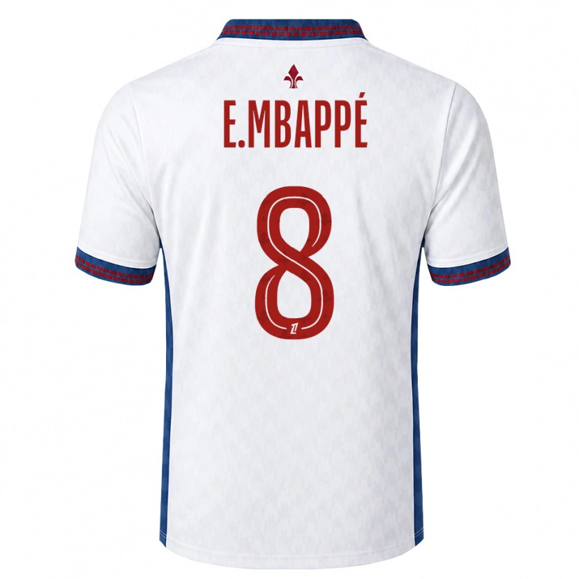 Danxen Damen Ethan Mbappé #8 Rot Weiß Blau Auswärtstrikot Trikot 2026/27 T-Shirt Schweiz