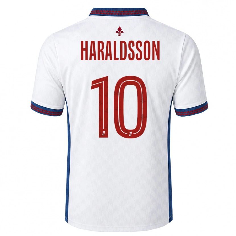 Danxen Damen Hákon Arnar Haraldsson #10 Rot Weiß Blau Auswärtstrikot Trikot 2026/27 T-Shirt Schweiz