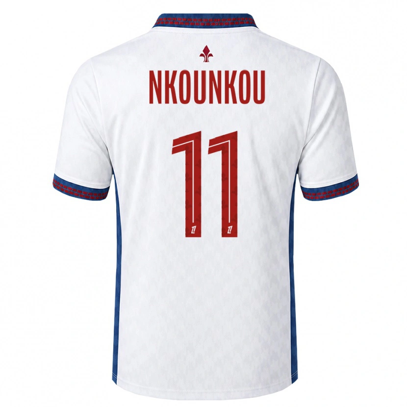Danxen Damen Evrack Nkounkou #11 Rot Weiß Blau Auswärtstrikot Trikot 2026/27 T-Shirt Schweiz