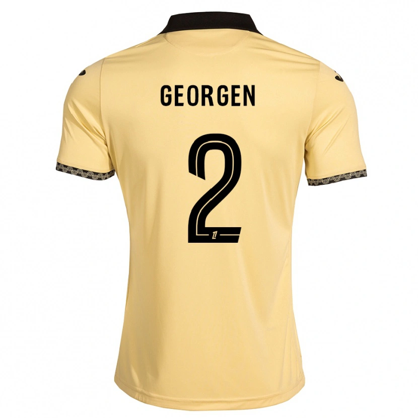 Danxen Damen Alec Georgen #2 Navajoweiß Schwarz Auswärtstrikot Trikot 2026/27 T-Shirt Schweiz