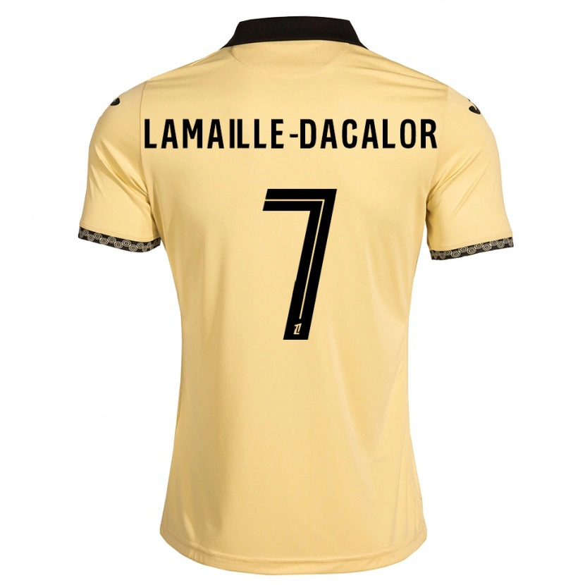 Danxen Damen Olan Lamaille-Dacalor #7 Navajoweiß Schwarz Auswärtstrikot Trikot 2026/27 T-Shirt Schweiz