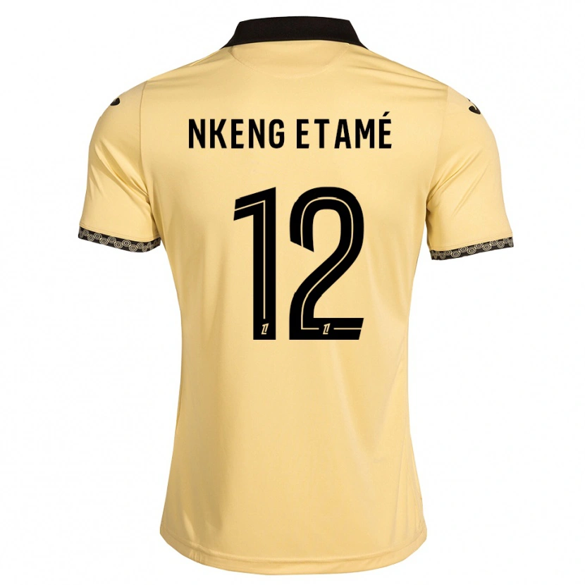 Danxen Damen Shaï Nkeng Etamé #12 Navajoweiß Schwarz Auswärtstrikot Trikot 2026/27 T-Shirt Schweiz
