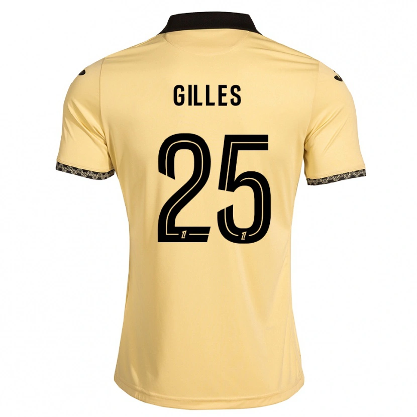 Danxen Damen Elodie Gilles #25 Navajoweiß Schwarz Auswärtstrikot Trikot 2026/27 T-Shirt Schweiz