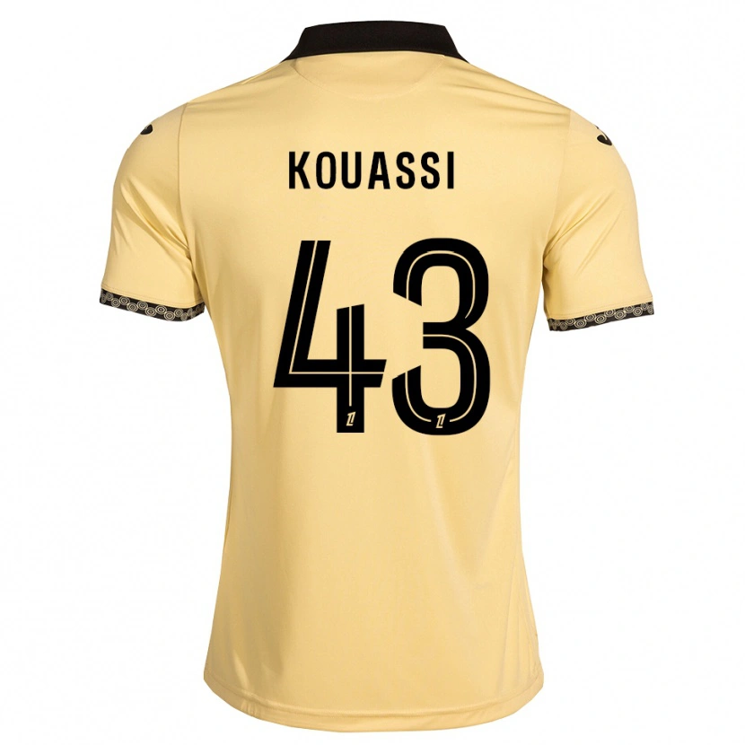 Danxen Damen Arsène Kouassi #43 Navajoweiß Schwarz Auswärtstrikot Trikot 2026/27 T-Shirt Schweiz