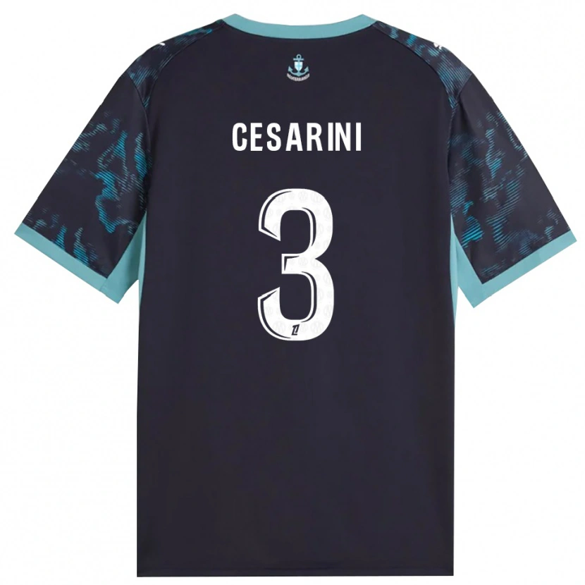 Danxen Damen Gaëtan Cesarini #3 Blass Türkis Weiß Schwarz Auswärtstrikot Trikot 2026/27 T-Shirt Schweiz