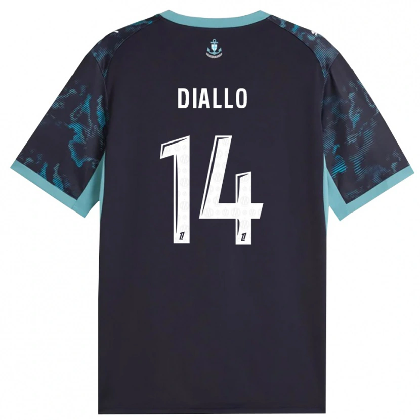 Danxen Damen Eliès Diallo #14 Blass Türkis Weiß Schwarz Auswärtstrikot Trikot 2026/27 T-Shirt Schweiz