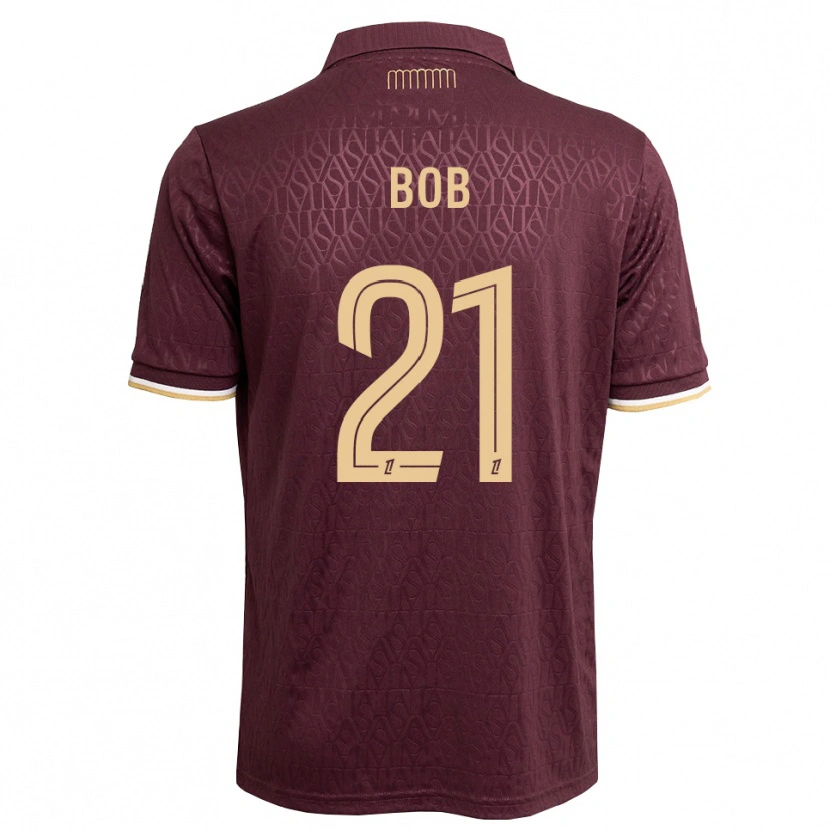 Danxen Damen Mohamed Bob #21 Weinrot Sandbraun Auswärtstrikot Trikot 2026/27 T-Shirt Schweiz