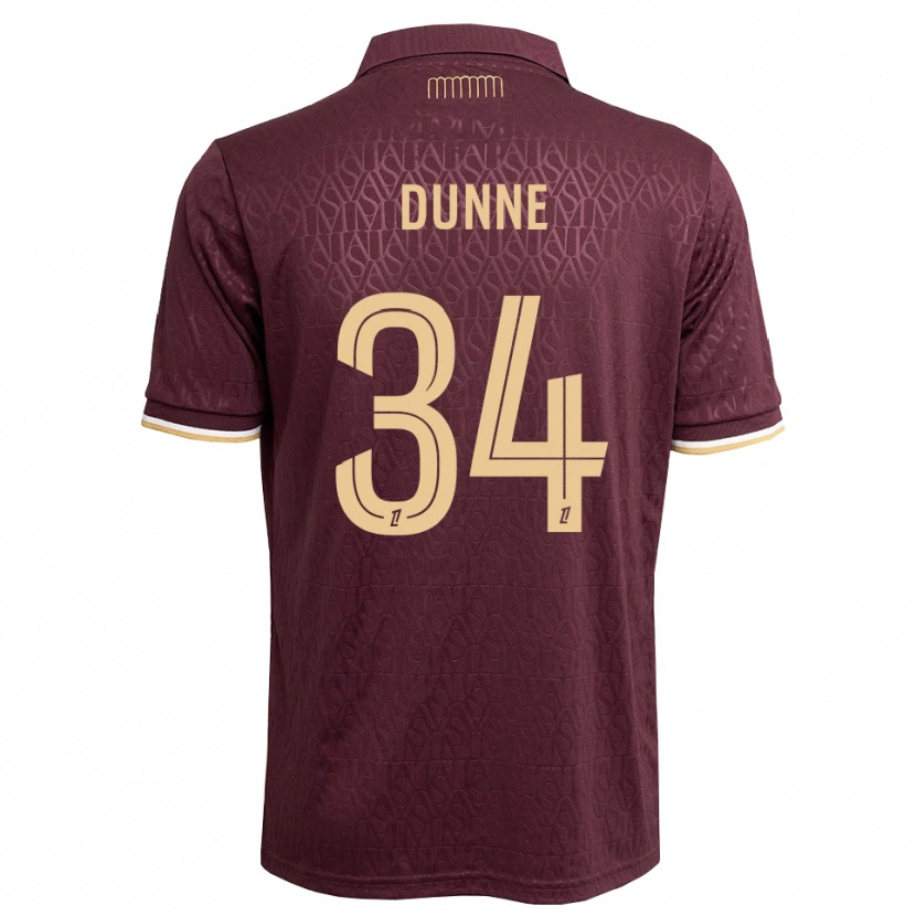Danxen Damen David Dunne #34 Weinrot Sandbraun Auswärtstrikot Trikot 2026/27 T-Shirt Schweiz