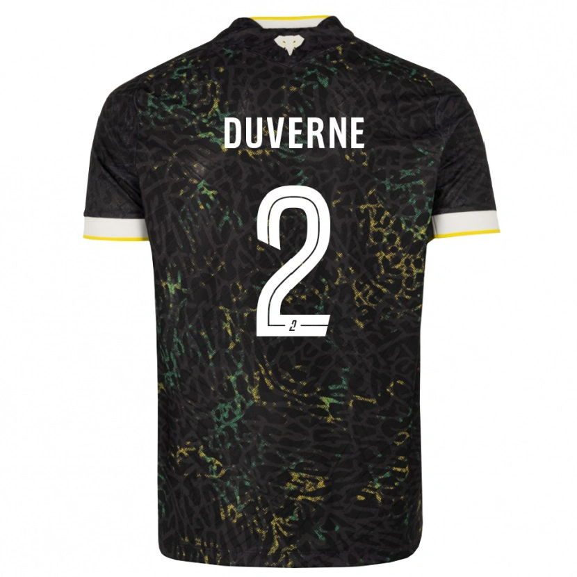Danxen Damen Jean-Kévin Duverne #2 Schwarz Weiß Gelb Auswärtstrikot Trikot 2026/27 T-Shirt Schweiz