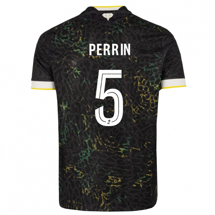 Danxen Damen Lucas Perrin #5 Schwarz Weiß Gelb Auswärtstrikot Trikot 2026/27 T-Shirt Schweiz