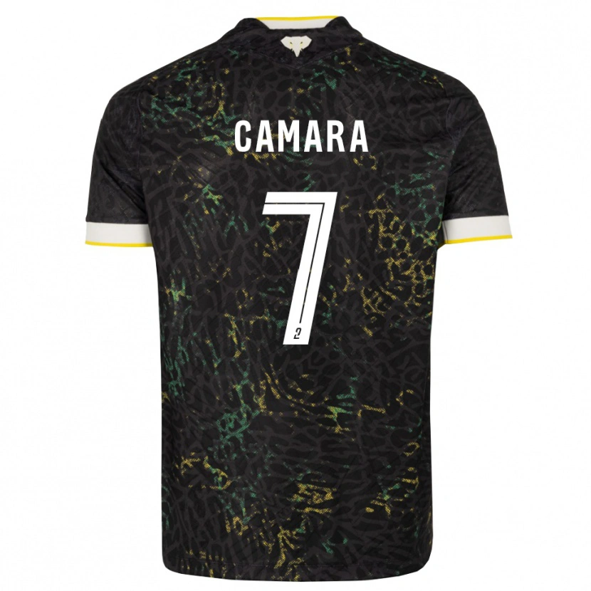 Danxen Damen Klaus Camara #7 Schwarz Weiß Gelb Auswärtstrikot Trikot 2026/27 T-Shirt Schweiz