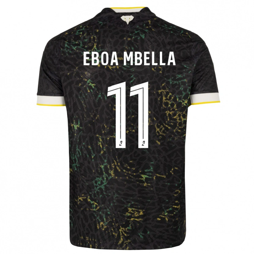 Danxen Damen Eden Eboa Mbella #11 Schwarz Weiß Gelb Auswärtstrikot Trikot 2026/27 T-Shirt Schweiz