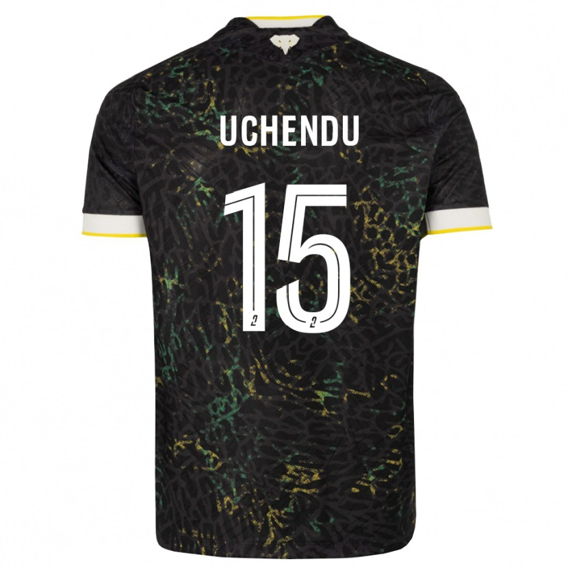 Danxen Damen Chinaza Uchendu #15 Schwarz Weiß Gelb Auswärtstrikot Trikot 2026/27 T-Shirt Schweiz
