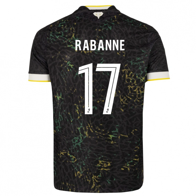 Danxen Damen Julie Rabanne #17 Schwarz Weiß Gelb Auswärtstrikot Trikot 2026/27 T-Shirt Schweiz