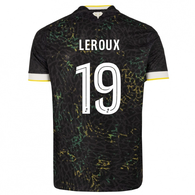 Danxen Damen Louis Leroux #19 Schwarz Weiß Gelb Auswärtstrikot Trikot 2026/27 T-Shirt Schweiz