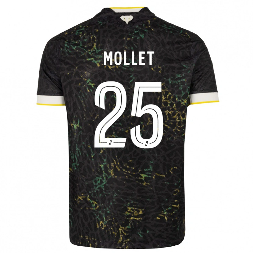 Danxen Damen Florent Mollet #25 Schwarz Weiß Gelb Auswärtstrikot Trikot 2026/27 T-Shirt Schweiz