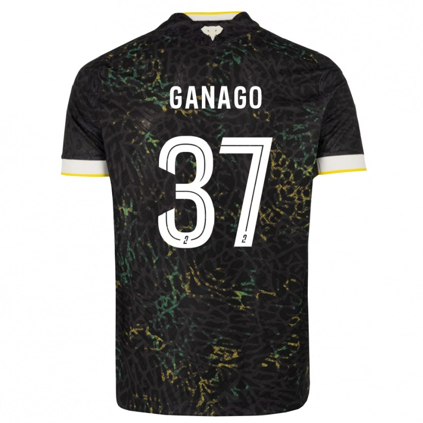 Danxen Damen Ignatius Ganago #37 Schwarz Weiß Gelb Auswärtstrikot Trikot 2026/27 T-Shirt Schweiz