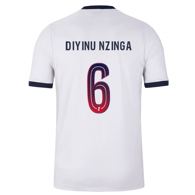 Danxen Damen Vainqueur Nzinga #6 Weiß Schwarz Rot Auswärtstrikot Trikot 2026/27 T-Shirt Schweiz