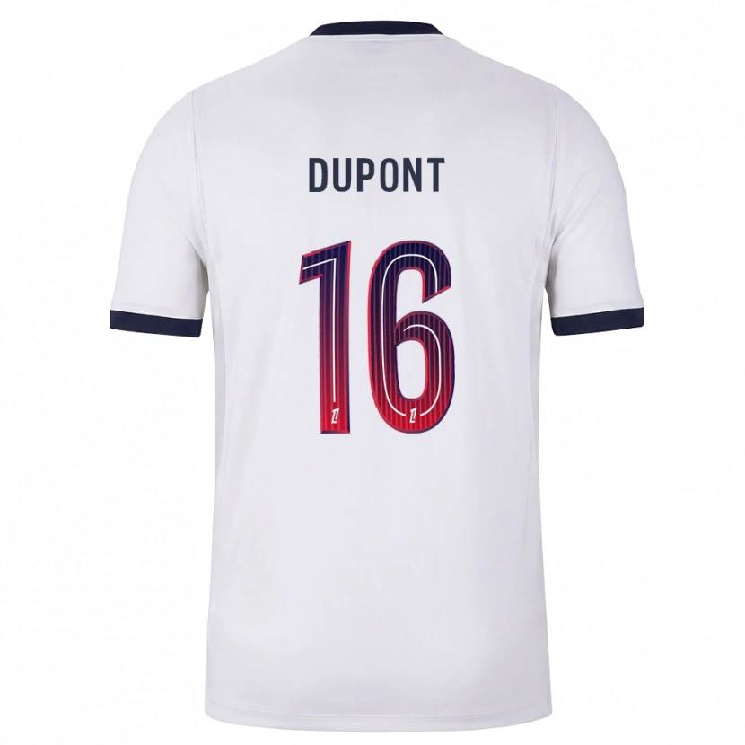 Danxen Damen Raphaël Dupont #16 Weiß Schwarz Rot Auswärtstrikot Trikot 2026/27 T-Shirt Schweiz