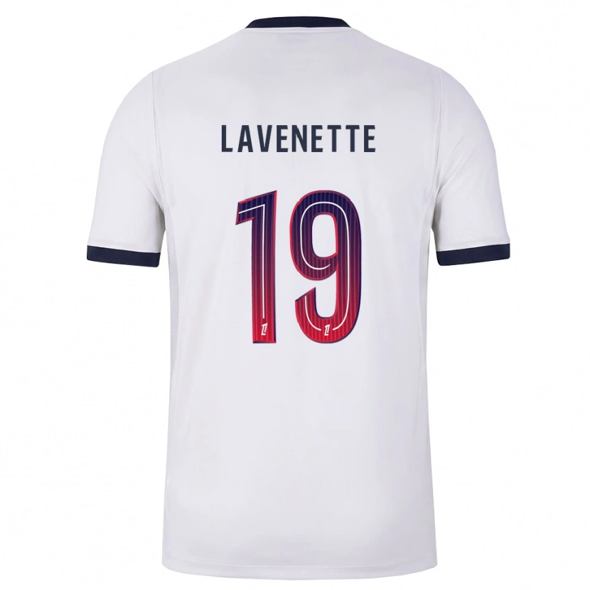 Danxen Damen Mathias Lavenette #19 Weiß Schwarz Rot Auswärtstrikot Trikot 2026/27 T-Shirt Schweiz