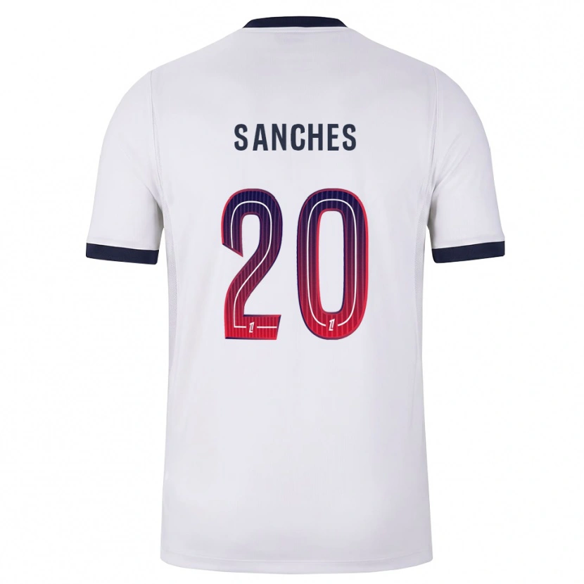 Danxen Damen Cédric Sanches #20 Weiß Schwarz Rot Auswärtstrikot Trikot 2026/27 T-Shirt Schweiz