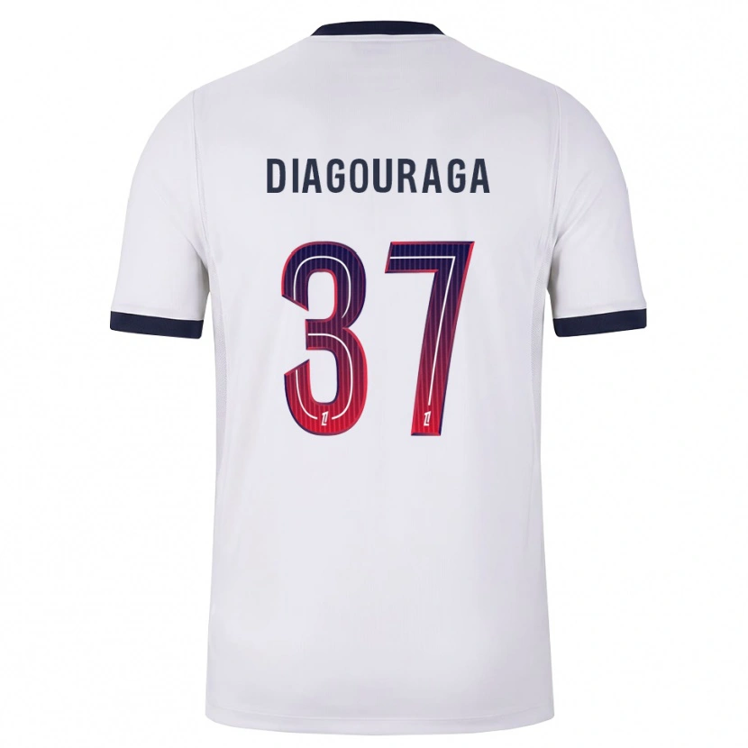 Danxen Damen Toumani Diagouraga #37 Weiß Schwarz Rot Auswärtstrikot Trikot 2026/27 T-Shirt Schweiz