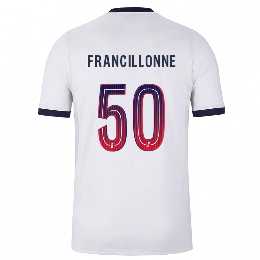 Danxen Damen Bryan Francillonne #50 Weiß Schwarz Rot Auswärtstrikot Trikot 2026/27 T-Shirt Schweiz