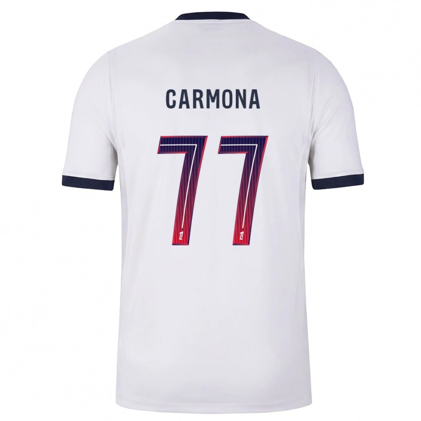 Danxen Damen Olga Carmona #77 Weiß Schwarz Rot Auswärtstrikot Trikot 2026/27 T-Shirt Schweiz