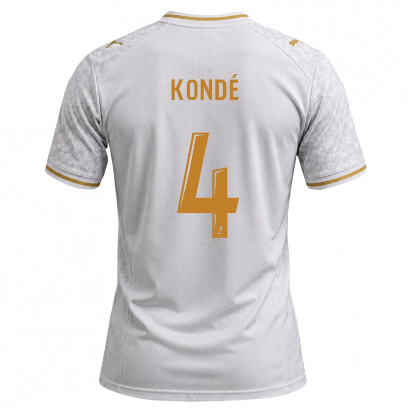 Danxen Damen Jean-Charles Kondé #4 Weiß Grau Goldrute Auswärtstrikot Trikot 2026/27 T-Shirt Schweiz