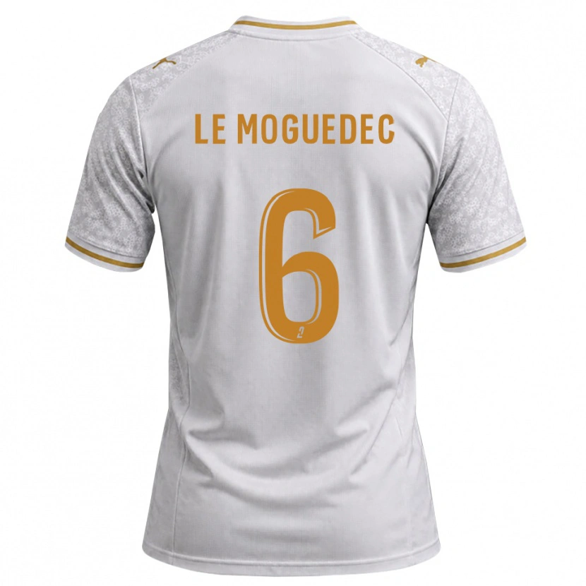 Danxen Damen Anaële Le Moguédec #6 Weiß Grau Goldrute Auswärtstrikot Trikot 2026/27 T-Shirt Schweiz