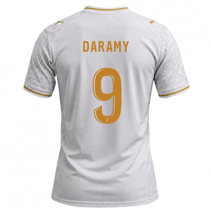 Danxen Damen Mohamed Daramy #9 Weiß Grau Goldrute Auswärtstrikot Trikot 2026/27 T-Shirt Schweiz