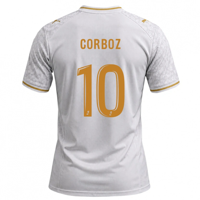 Danxen Damen Rachel Corboz #10 Weiß Grau Goldrute Auswärtstrikot Trikot 2026/27 T-Shirt Schweiz